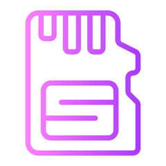memory card gradient icon