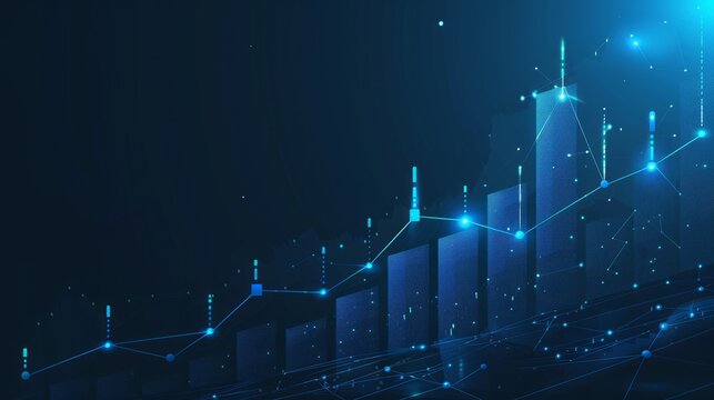 Skyrocketing Stocks A dynamic graph showing stocks soaring upwards, symbolizing rapid investment growth Ideal for financial reports or investment firm advertisements hyper realistic 