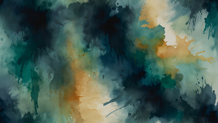 abstract watercolor background with space, watercolour art and painting.
