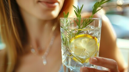 A nutritionist discussing the nutritional benefits of ting back on alcohol and incorporating healthier drinking choices.