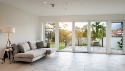 Obraz premium Ethereal Elegance: A Contemporary Oasis of Light and Space