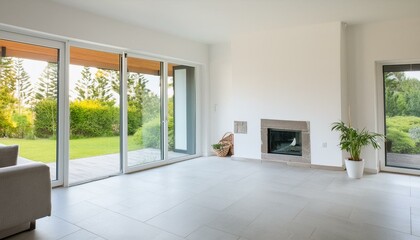 Obraz premium Ethereal Elegance: A Contemporary Oasis of Light and Space