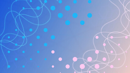 Abstract technology concept vector background. Minimal geometric background. Data particle element. abstract tech background, telecommunication data transfer. 