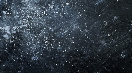 White dots on black board