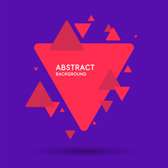 Obraz premium Abstract geometric background with triangles in minimalistic style. Vector illustration.