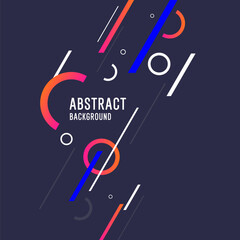 Sports poster. Abstract background with dynamic shapes. Vector template for design.