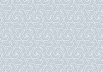 Abstract geometric pattern with stripes, lines. Seamless vector background. White and gray ornament. Simple lattice graphic design