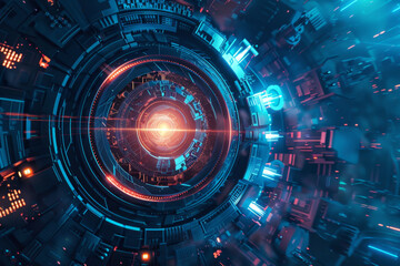 Fototapeta premium futuristic high tech background
