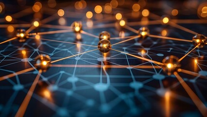 Professional network symbolizing corporate relationships and strategic partnerships among business contacts. Concept Professional Networking, Corporate Relationships, Strategic Partnerships