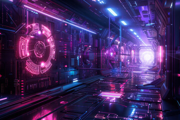 futuristic high tech background