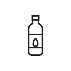 botle water vector icon line template