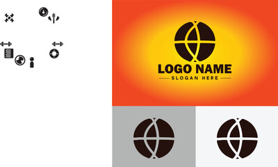 Barbell icon Fitness Gym bodybuilding sports logo icon editable vector silhouette logo