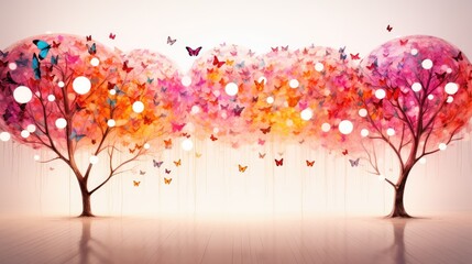 Fototapeta premium background with tree