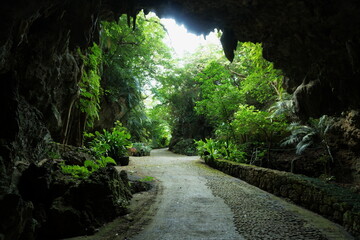 洞窟の出口