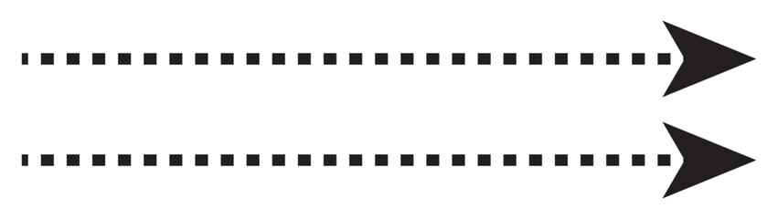 
Long dashed arrow vector icon.