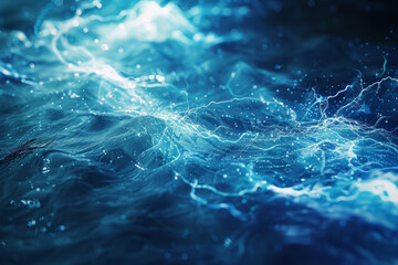 Fototapeta premium futuristic high tech water background