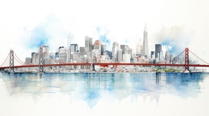 Fototapeta premium city skyline