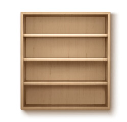 wooden walls shelves vector illustration