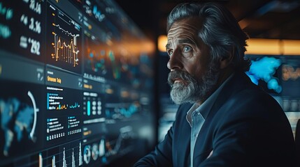 Corporate cybersecurity awareness program, professionals discussing over a digital dashboard showing system vulnerabilities.