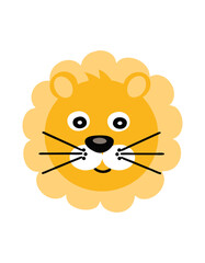 Face lion tshirt vector print