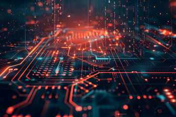 Fototapeta premium futuristic high tech background