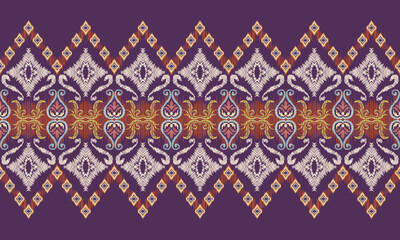 Hand draw ethnic abstract pattern art. Seamless pattern in tribal, folk embroidery, and Mexican style. Aztec geometric art ornament print.great for textiles, banners, wallpapers, wrapping vector.