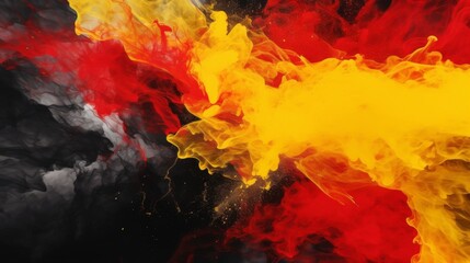 black, red and yellow abstract modern background