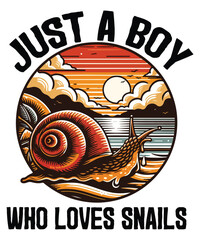 Just A boy Who Loves Snails Cute Snail T-Shirt design vector, cute, snail, shirt, girls, girl, loves, snails, t-shirt, funny, lovers, shirts, tee, gift, idea, kids, awesome, mother's, day, birthdays,  © Mizanur