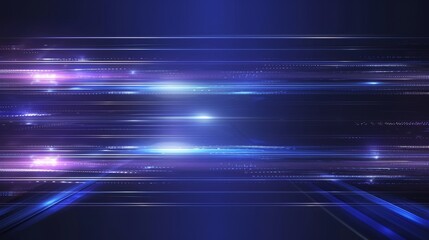 blue horizontal flares laser beam light rays abstract background