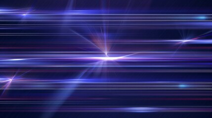 blue horizontal flares laser beam light rays abstract background