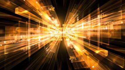 abstract bright light yellow shine with transparent shape background