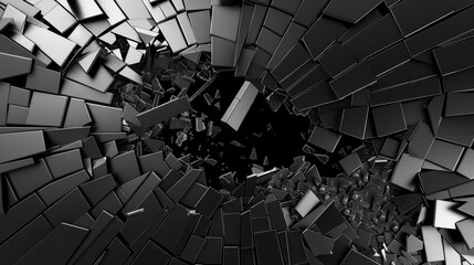 abstract black cracked surface background