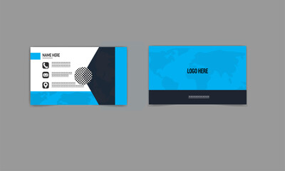 double sided business card creative modern and clean style business card template  