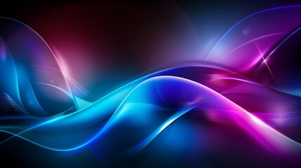 Fototapeta premium magic energy neon glowing wave abstract background