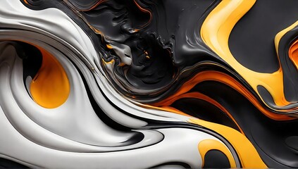 Abstract painting with oil paint, suitable for wall displays or backgrounds, liquid, fluid, made with AI generative	
