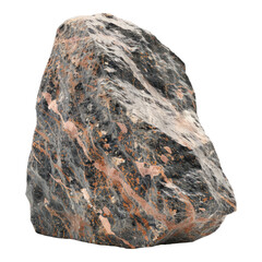 Gneiss stone isolated on transparent background