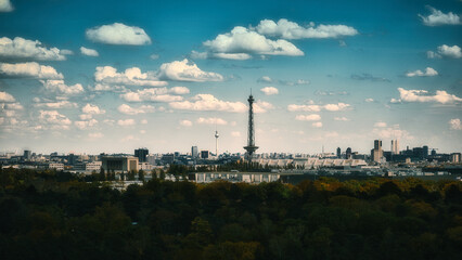 Berlin - Skyline - Cloud - Background - Funkturm - Fernsehturm - Concept - City - Hauptstadt - Germany - Europa - Travel 