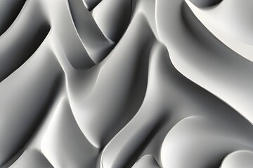 Abstract modern wavy white background smooth color decorative shape design Generative AI 
