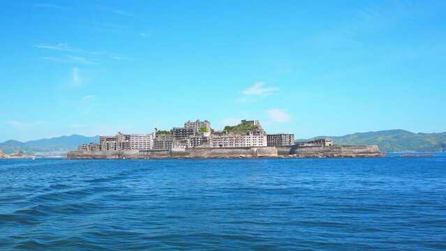 軍艦島｜軍艦に見える位置からの撮影