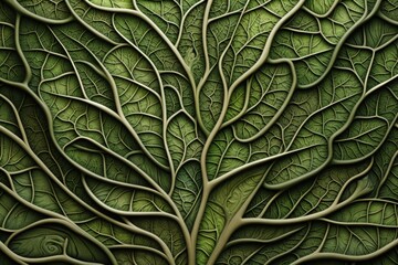 An illustration featuring patterns of leaves.
