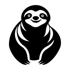 Sloth vector icon illustration
