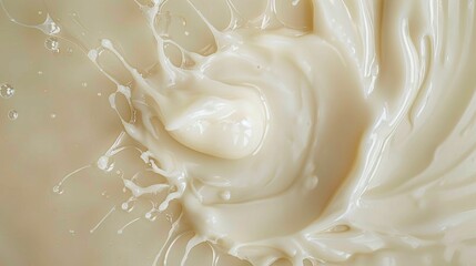mixing of beautiful looking serum gel niacinamide gel in white serum cosmetic lotion 