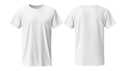 set of color view t-shirt isolated on white.