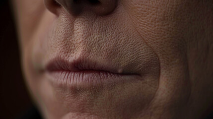 man with Disgust: Nose wrinkles, lip curls, revulsion evident, recoiling in distaste