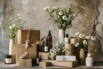 A subscription box service website, highlighting the unboxing experience of curated monthly surprises in beauty, books, or gourmet foods