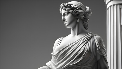 statue of a greek woman.