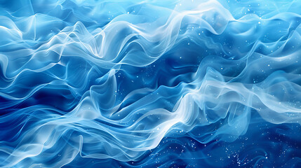 Obraz premium Blue waves abstract background texture Wallpaper design, abstract background in the form of blue thick smoke, wavy blue background, thick smoke spreading in waves, blue background