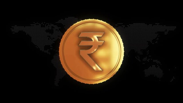 Golden Indian rupee Currency symbol golden Indian rupee currency sign