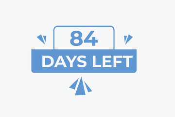 83 days to go countdown template. 83 day Countdown left days banner design. 83  Days left countdown timer
