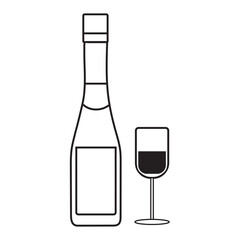 bottle and a glass of wine icon
